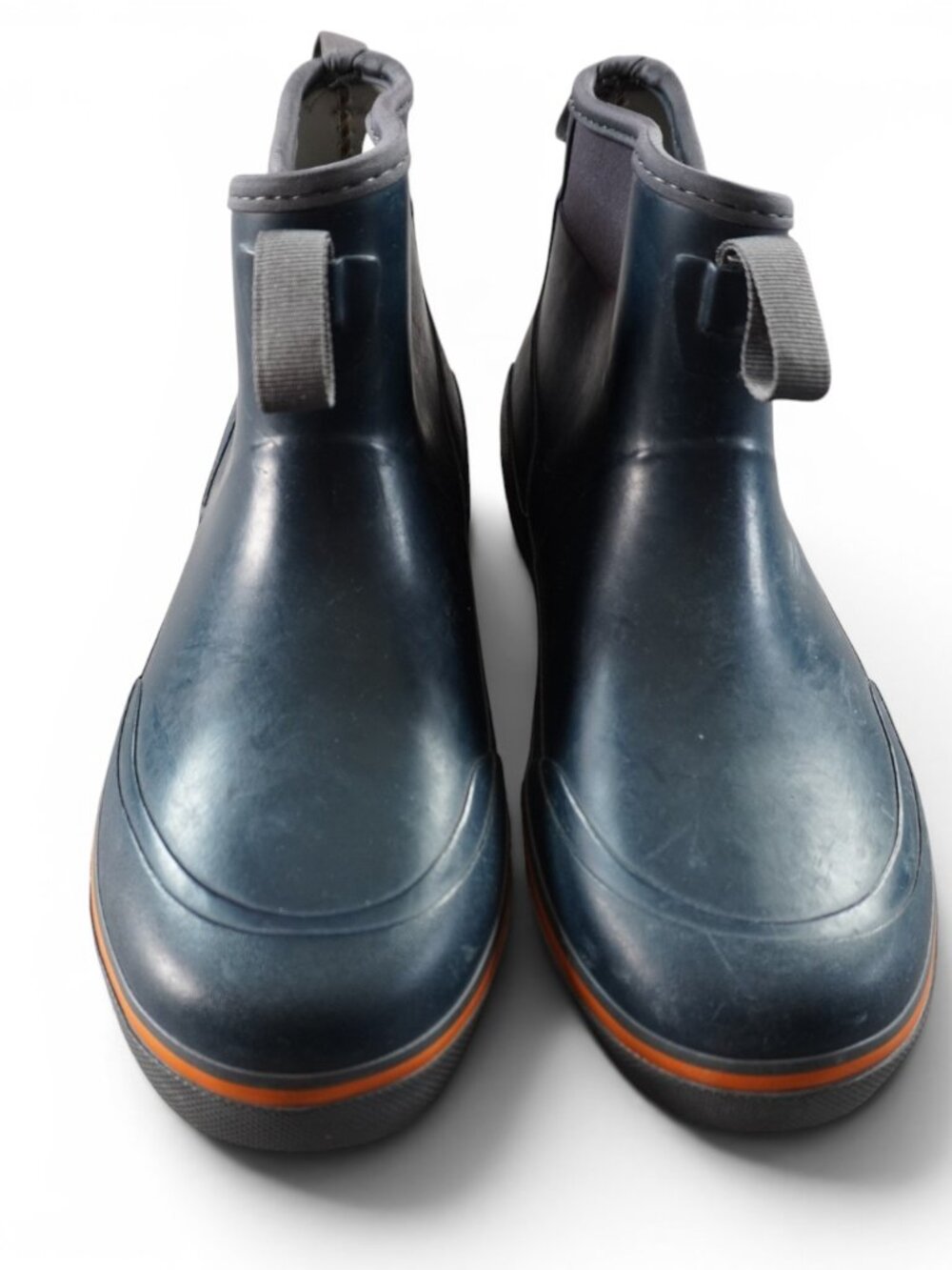 Grundens Deck Boss Ankle Boot Mens 8 Blue Rubber Ankle Waterproof Slip Resistant - Picture 11 of 13